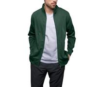 HRM Veste zippée Homme Premium Vert Bouteille S | 360 g/m² | en 70 % Coton et 30 % Polyester recyclé