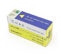 HRNJX 1-5 Set SJIC24P Pigment Ink Cartridge Compatible Compatible avec TM-C3520 C3520 Étiquette Imprimante CARTRIDGES Compatible SJIC24P K SJIC24P C(SJIC24P(Y))