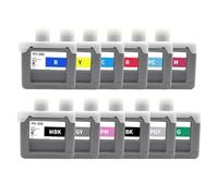 HRNJX 1 Jeu de Cartouches d'encre compatibles 330ML, Compatible avec imprimantes PFI306 PFI-306 IPF8400S IPF9400S IPF8400 IPF9400 IPF8300(PFI-306 12Color 1Set)