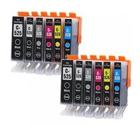 HRNJX 3set ASW PGI525 PGI 525 CLI 526 CARTRIDGES À L'ENK Compatible avec IP4850 IX6550 MG5150 MG5250 MG6150 MG8150 MX885 MG5350(2set 12PK)