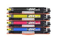 HRNJX 4 Cartouches de Toner compatibles Compatible avec 126A CE310A CE311A CE312A CE313A Pro CP1025 CP1025NW 1025 Série