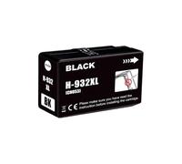 HRNJX Cartouche à Encre Compatible Compatible avec OfficeJet 6100 6600 6700 7110 7610 Les imprimantes fonctionnent avec 932xl 933xl CN053AE CN054AE CN055AE CN056AE(1 Black)