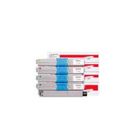 HRNJX Cartouche de Toner à rendement Compatible avec Les modèles C310dn C312dn C330 MC351 MC352dn MC361 C510dn C511dn C530 MC561 44469803 44469804 44469705 44469706(44469804 2k M)