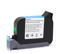 HRNJX Cartouche d'encre 2588 2588+ 2588+M JS12 12,7 mm à Base de solvant écologique Séchage Rapide Compatible avec Une imprimante à Jet d'encre Portable Non cryptée(1pcs Green)