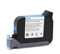 HRNJX Cartouche d'encre 2588 2588+ 2588+M JS12 12,7 mm à Base de solvant écologique Séchage Rapide Compatible avec Une imprimante à Jet d'encre Portable Non cryptée(1pcs Blue)