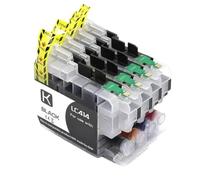 HRNJX Cartouche d'encre 4 Couleurs LC414 BK C M Y Compatible avec l'imprimante DCP J1200N(2 Set)
