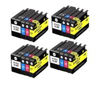 HRNJX Cartouche d'encre Compatible avec Les modèles d'imprimantes Offstrjet 932 933 932xl 933xl 6100 6600 6700 7110 7610 7612 7510 7512 Pack de 4 à 20 pièces(932XL 933XL-16pcs)