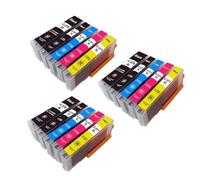HRNJX Cartouche d'encre Compatible BCI-370 BCI-371, Compatible avec Impression MG5730 MG6930 MG7730F MG7730 TS9030 TS8030 TS6030 TS5030(5Color 3set)