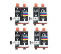 HRNJX Cartouche d'encre Compatible PGI35 CLI36 Compatible avec IP100 IP110 IP100B TR150 Couleur PGI35 CLI36 PGI 35 CLI 36(4SET)