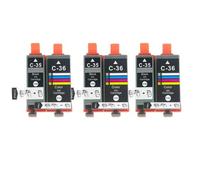 HRNJX Cartouche d'encre Compatible PGI35 CLI36 Compatible avec IP100 IP110 IP100B TR150 Couleur PGI35 CLI36 PGI 35 CLI 36(3SET)