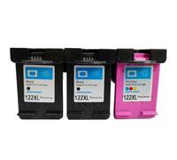 HRNJX Cartouche d'encre de Remplacement pour Deskjet 122XL, 1510, 2050, 1000, 1010, 1050, 1050A, 2000, 2050s, 2050A, 2540, 3000, 3050, 3052A(BK(2PC) Color(1PC))