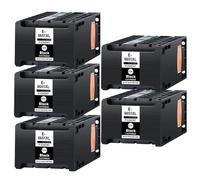 HRNJX Cartouche d'encre pigmentée Compatible T8651 XL T8651XL, 1 pièce, 3 pièces, 5 pièces, 10 pièces, Compatible avec imprimante Workforce Pro WF-M5190 WF-M5191 WF-M5690 WF-M5693(5PCS)