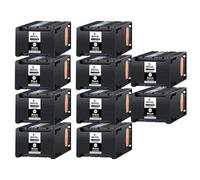 HRNJX Cartouche d'encre pigmentée Compatible T8651 XL T8651XL, 1 pièce, 3 pièces, 5 pièces, 10 pièces, Compatible avec imprimante Workforce Pro WF-M5190 WF-M5191 WF-M5690 WF-M5693(10PCS)