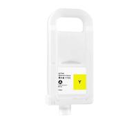 HRNJX Cartouche d'encre Vide Rechargeable 700ml, Compatible avec PFI-706 PFI-710 PFI-1700 PFI-8706, sans puces(Y-700ML)