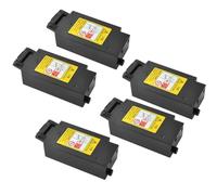 HRNJX Cartouche d'entretien réinitialisable Compatible Compatible avec Fuji Frontier DE100 DE-100 Dylab Remplacement du réservoir d'encre déchets(5PCS)