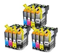 HRNJX Compatible Ink Cartridge LC131 133 Full Ink for MFC-J245 MFC-J470DW MFC-J475DW MFC-J650DW MFC-J870DW MFC-J4410DW Printers(3Set 12PCS)