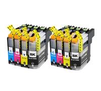 HRNJX Compatible Ink Cartridge LC131 133 Full Ink for MFC-J245 MFC-J470DW MFC-J475DW MFC-J650DW MFC-J870DW MFC-J4410DW Printers(2Set 8PCS)