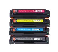 HRNJX Jeu de Cartouches de Toner compatibles Compatible avec Les modèles CRG055, 1 Jeu de 4 Couleurs, Compatible avec i-sensys LBP663cdw LBP664cx MF742cdw MF744cdw MF746cx(1Set no Chip)