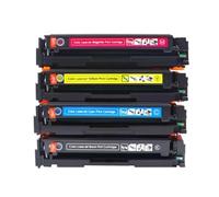 HRNJX Jeu de Cartouches de Toner compatibles Compatible avec Les modèles CRG055, 1 Jeu de 4 Couleurs, Compatible avec i-sensys LBP663cdw LBP664cx MF742cdw MF744cdw MF746cx(1Set with Chip)