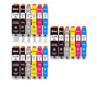 HRNJX Jeu de Cartouches d'encre compatibles PGI-470XL CLI-471XL Compatible avec imprimantes MG5740 MG6840 MG7740 TS5040 TS6040 TS8040 TS9040, Paquet de 1/2/3/4(6Color 3set)