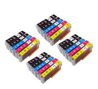 HRNJX Jeu de Cartouches d'encre compatibles PGI-470XL CLI-471XL Compatible avec imprimantes MG5740 MG6840 MG7740 TS5040 TS6040 TS8040 TS9040, Paquet de 1/2/3/4(5Color 4set)