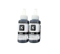 HRNJX Kit de Recharge d'encre à Colorant, Compatible avec Les imprimantes L100 L110 L120 L132 L210 L222 L300 L312 L355 L350 L362 L366 L550 L555 L566(70ML-2BK)