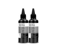 HRNJX Kit d'encre de Colorant de Recharge CRTBOTW Compatible avec l'imprimante et la Cartouche CISS Ink Refipillable Encre System Fonctionne avec des imprimantes d'éco-réservoir(100ml-2BK)