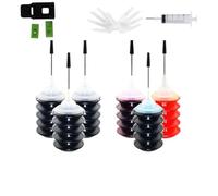 HRNJX Kit d'encre de Recharge Compatible avec Verite 5 5XL 5XXL 5 CARTRIDGES Combo 3XL Pack en Vrac Fonctionne avec V50 V55 V55W ECO V55 Plus V60 ECO V640(3pcs Black 3 C)