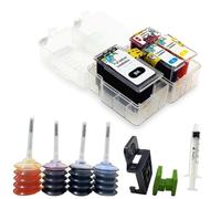 HRNJX PG44 Black Cl54 Color Cartridge Kit de Recharge Kit Compatible Cartouche à Encre Compatible avec E401 E402 E461 E471 E481 Imprimantes(1Set with Ink)