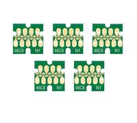 HRNJX Puce de Cartouche d'encre T46C8 T46C T46C2 T46C3 T46C4, Compatible avec l'imprimante SureColor F6370 F9470 F9470H(C M Y K HDK U6-U10)