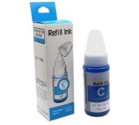 HRNJX Recharge d'encre à Colorant Compatible avec G1000 G1100 G1400 G2000 G2100 G2002 G2400 G3000 G4000 GI190 GI290 GI490 GI590 GI690 GI790 GI890 GI990(C 70ML)
