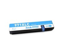 HRNJX Remplacement Compatible de la Cartouche d'encre Compatible avec 970xl 971xl Fonctionne avec OfficeJet Pro X476DW X451DW X576DW X551DW(Cyan)