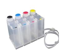HRNJX Réservoir d'encre 4 Couleurs 500ML, Compatible avec l'outil de Recharge de Tube d'imprimante Format