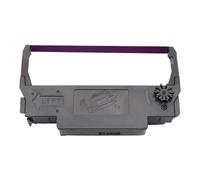 HRNJX Ruban d'impression d'encre Compatible, 10 ou 20 Paquets, Compatible avec ERC30 ERC34 ERC38, 12.7mm X 5m, Noir Violet Noir Rouge Compatible avec TM-U220 U230 TM-U210 U370(20PCS Purple)