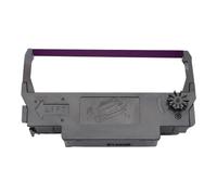 HRNJX Ruban d'impression d'encre Compatible, 10 ou 20 Paquets, Compatible avec ERC30 ERC34 ERC38, 12.7mm X 5m, Noir Violet Noir Rouge Compatible avec TM-U220 U230 TM-U210 U370(10PCS Purple)
