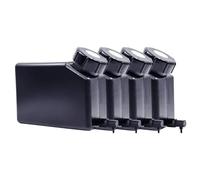 HRNJX Système d'encre CISS éco-solvant 4Colos Compatible avec Roland RS640 RS740 Mutoh VJ1604 Mimaki JV33 avec 4 réservoirs et 4 Cartouches(4PCS UV Ink Bottle)