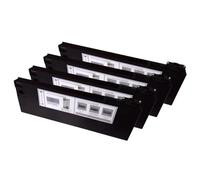 HRNJX Système d'encre CISS éco-solvant 4Colos Compatible avec Roland RS640 RS740 Mutoh VJ1604 Mimaki JV33 avec 4 réservoirs et 4 Cartouches(4PCS UV Cartridge)