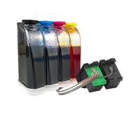 HRNJX Système d'encre Continue Compatible Compatible avec Cartouche d'encre 129 134, conçu Compatible avec Deskjet 6943 6983 5943 D4163 8053 8753 2573 D5063