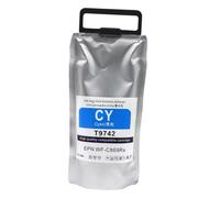 HRNJX T9741 Compatible T9742 T9743 T9744 Encre Cartridge Pigment Ink for Workforce Pro WF-C869R WF-C869RDTWFC WF-C869RD3TWFC Printer(T9742-Cyan-735.2ml)