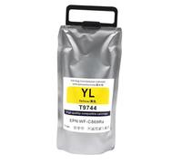 HRNJX T9741 Compatible T9742 T9743 T9744 Encre Cartridge Pigment Ink for Workforce Pro WF-C869R WF-C869RDTWFC WF-C869RD3TWFC Printer(T9744-Yellow-735.2ml)