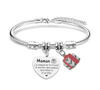 Hroanc Bracelet Cadeau Noel Pour Maman Cadeau Maman Anniversaire Cadeaux Mère Noël Noel Retraite Saint Valentin Idee Cadeaux Mere Anniversaire Nouvel An Original Remerciement Fête des Mères