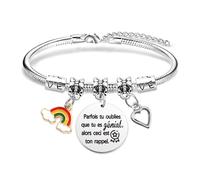 Hroanc Bracelet D'amitié Cadeau Cadeau Meilleure Amie Femme Cadeau De Courage Cadeau Pour Une Amie Pour Noël Anniversaire Cadeau Meilleur Amie Cadeaux Amie De Fin D'année Saint Valentin Femme