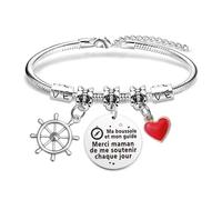 Hroanc Cadeau Maman Bracelet Cadeau Anniversaire Maman Cadeaux Pour Mere Noel Fête Des Meres Noël Anniversaire Retraite Nouvel An Remerciement Cadeaux Mere Original