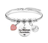 Hroanc Cadeau Maman Noel Bracelet Cadeau Anniversaire Maman Cadeaux Pour Maman Noel Fête Des Meres Noël Anniversaire Retraite Cadeaux Mere Original Une Maman Formidable