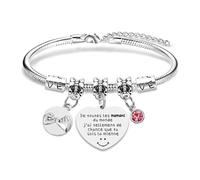 Hroanc Cadeau Maman Noel Bracelet Idee Cadeau Pour Maman Noël Anniversaire Remerciement Nouvel An Saint Valentin Cadeaux Mere Mère Anniversaire de fête des mères Original