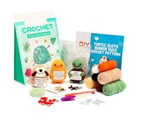 Hroevc Kit de crochet en forme d'animal pour débutants, apprendre à amigurumi - Cadeau pour adultes et enfants (à partir de 15 ans), kit de tricot facile pour débutants (canard)