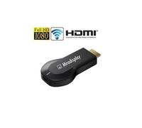 hromecast miradisplay wifi hdmi affichage dongle / miracast airplay dlna récepteur noir