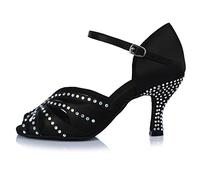 HROYL Chaussures de Danse Latine Femme Salsa Chaussures Danse Bachata de Salon AF43503,40 EU