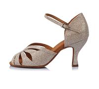 HROYL Chaussures de Danse Latine Femme Salsa Chaussures Danse Bachata de Salon AF43524,40 EU