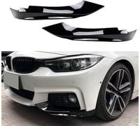 HRPOEW Voiture Becquets Avant pour BMW F32 F33 F36 4 Series 2014-2020 Spoiler Avant, Aileron Pare-Chocs Avant Séparateur Lame Plaque Protection